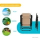 thumbnail image 4 of Silla Camastro Plegable Elly Decor Tecnologia Gravedad Cero Reclinable con sombrilla beige 6.49 pulg, 4 of 10