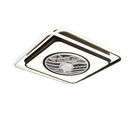 

OUKANING Modern 3 Speeds Ceiling Fan LED Light Semi Flush Mount Lamp W/Remote Control 45W