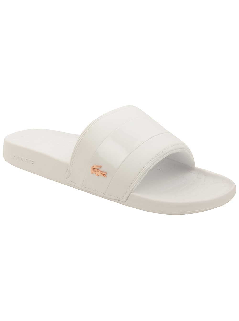 lacoste women's slide sandals