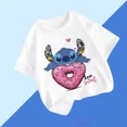 thumbnail image 3 of Camiseta de algodón con estampado de dibujos animados para niños y niñas de 1 a 9 años, ropa de verano para niños, camisetas de manga corta con cuello redondo de Disney, 3 of 5
