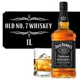 thumbnail image 2 of Jack Daniel's Old No. 7 Tennessee Whiskey, 1 L Bottle,40% ABV, 2 of 10