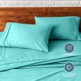 thumbnail image 6 of Bare Home Pillowcase Set - Premium 1800 Collection - Double Brushed - Ultra Soft - King Size, Turquoise, 2 Count, 6 of 8