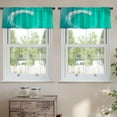 thumbnail image 2 of LALILO Kitchen Curtain Valance Tile Vintage Decorative Islam Rod Pocket Window Curtain 52"x 18" Set of 2, 2 of 7