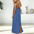 thumbnail image 5 of Girls Sleeveless Backless Casual Dress Loose Fit Home Wear Summer Play Dress Toddler Kids Dress Girls Dresses for Beach Vacation Holiday School Daily, 5 of 6