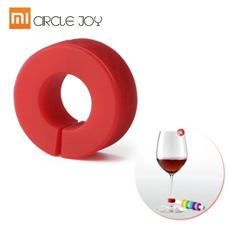 8Pcs/Lot Xiaomi Circle Joy Wine Glass Identification Ring Identification Markers Red Wine Foodgrade Wide Range Application