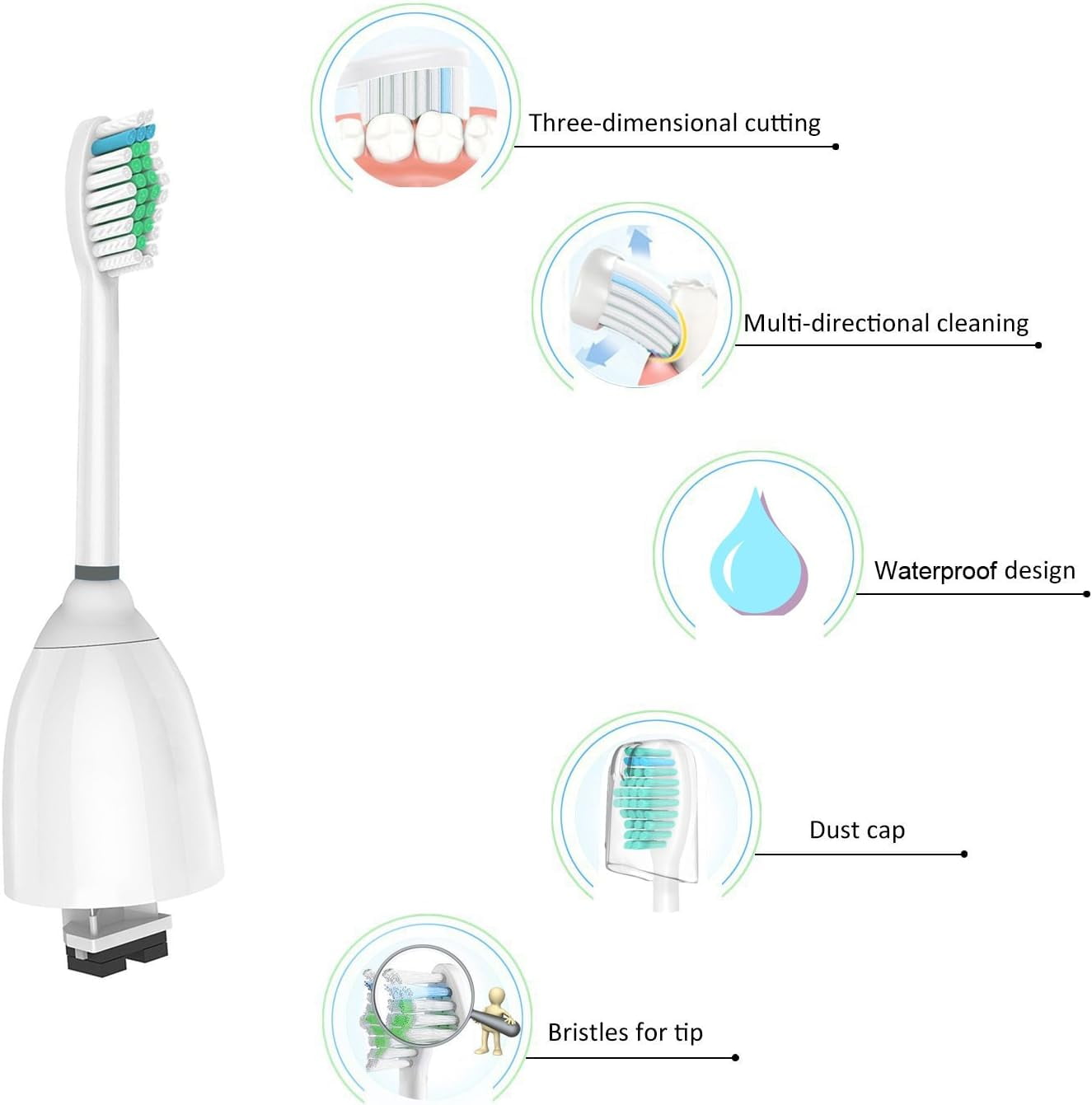 Replace toothbrush heads for Philips electric toothbrush Essence Elite Xtreme Advanced