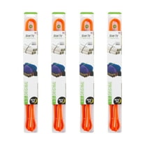 Nite Ize Gear Tie Reusable Rubber Twist Tie - Bendable Rubber Ties for Indoor & Outdoor Use - Reusable Multipurpose Twist Ties for Organizing & More - 64", Bright Orange (4 Pack)