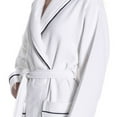 thumbnail image 3 of East'N Blue Waffle Terry Turkish Cotton Unisex Bathrobe - Anthracite - MD (Pack of 1), 3 of 4