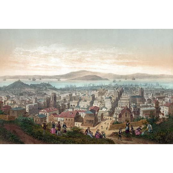 Vista of San Francisco- Fine Art Canvas Print (20" x 30")