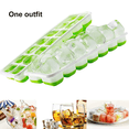 thumbnail image 1 of Bandeja de hielo de silicona, caja de hielo de verano con tapa, cubitos de hielo, bandeja de hielo de 14 rejillas, molde para hacer hielo, protección del medio ambiente y salud Adepaton 2033761-1, 1 of 9