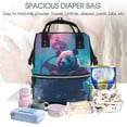 thumbnail image 5 of Gaeub DJ Panda Hot Air Balloon Print Mummy Diaper Bag Backpack,Durable Maternity Baby Nappy Casual Shoulder Bags,Travel Hiking Outdoor Pack, 5 of 6