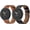 Black+Brown, variant on KOMI 2 Pack Leather Bands Compatible with Google Pixel Watch 3 41mm(Not the 45mm)/Pixel Watch 2/Pixel Watch Wristbands Leather Band Strap Women Men Black+Brown