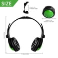 thumbnail image 5 of Olyre Mini Pet Headphones for Small Dogs Cats Stuffed Animals, Pets Stuffed Animals Fabric Dolls Dress up Headphone Models with Adjustable Headband for Party Favors Costumes Cosplay Photo Props Green, 5 of 8