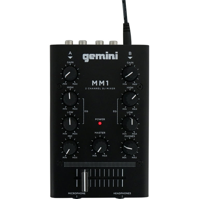 gemini mm1 DJミキサー Pro DJ Audio Equipment 2 Channel Studio Mixers