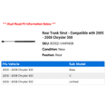 thumbnail image 2 of Rear Trunk Strut - Compatible with 2005 - 2008 Chrysler 300 2006 2007, 2 of 2