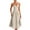Khaki, variant on Womens Corset Dress Elegant Spaghetti Strap Bustier Midi Dress Low Cut Flowy Pleated Hem Formal Dresses Wine S