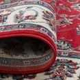 thumbnail image 4 of Home Dynamix Ariana Badah Oriental Damask Border Area Rug, Red/Ivory, 3-Piece Set, 4 of 5