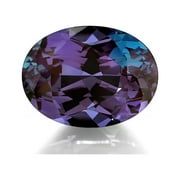 ARENAGEMSJEWELLERY Oval Cut Lab Grown Alexandrite Faceted Loose Gemstone Color Changing Lab Created