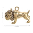 thumbnail image 4 of Llavero colgante de Bulldog de latón Vintage, colgante de Bulldog, adorno colgante, llavero artesanal, decoración de adornos colgantes, 4 of 5