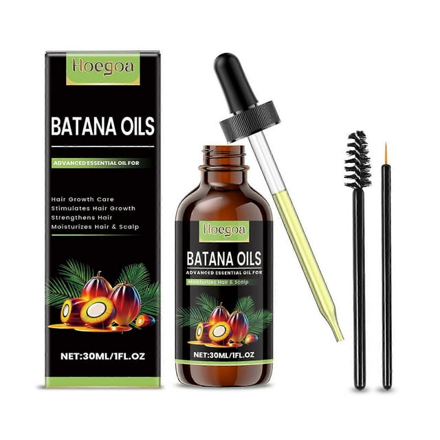 Organic Batana Hair Growth Serum, Batana Oil Hair Treatment for Damaged Hair, Anti-Frizz & Repair