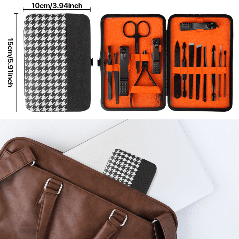 SUPTREE 15-Piece Manicure Pedicure Set, Stainless Steel photo 4