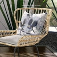 thumbnail image 2 of Flying Birds Indoor/Outdoor Pillow with Removable Cover in Black White18x18, 2 of 5