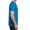 thumbnail image 2 of Jnriver Men's Short Sleeve Lightweight Heavy Cotton T-Shirt Regular-Fit Crewneck Tee for Casual Wear Gym Workout Summer Outfit - Sapphire - M, 2 of 3
