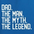 thumbnail image 5 of Wild Bobby, Dad The Man The Myth The Legend Father's Day Mens Long Sleeve Shirt, Royal, X-Large, 5 of 6