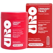 O Positiv URO Urinary Tract Health Vitamin Capsules with Cranberry and D-Mannose, 60 Count