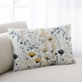 thumbnail image 2 of Watercolor Botanical Blooms Throw Pillow Cover 12 x 20 Inch Decorative Pillow Cover Spring Farmhouse Lumbar Pillowcase Seasonal Rectangle Cushion Case for Couch Sofa Bed Living Room, 2 of 7