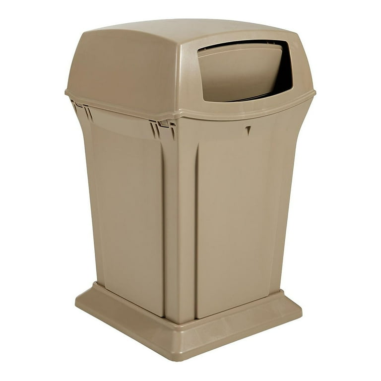 Ranger Fire-Safe Container, Square, Structural Foam, 45gal, Black