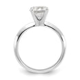 thumbnail image 5 of Sterling Silver Synthetic Cubic Zirconia (CZ) Solitaire Engagement Ring Ring, 5 of 5