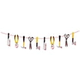 thumbnail image 1 of Halloween Paper Banner Bat Pumpkin Witch Spider Skull Halloween Wreath, 1 of 5