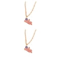 thumbnail image 4 of Qarigey Aleación resaltar individualidad con collar de moda para mujer accesorio elegante collar de acero inoxidable liberia Liberia 2Conjunto, 4 of 6