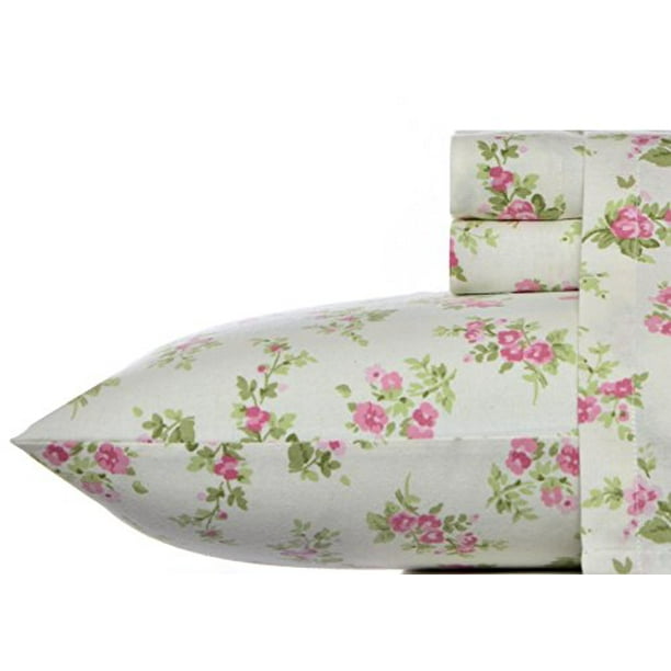 Laura Ashley Audrey Sheet Set, Pink, King - Walmart.com - Walmart.com