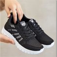 thumbnail image 7 of AUDeals Women’s Mesh Breathable Sneakers Air Cushion Casual Running Shoes Ortho Stretch Cushion Arch Support Plantar Fasciitis (Black, 6), 7 of 7