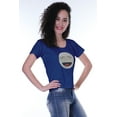 thumbnail image 2 of Moomaya T-shirt à Manches Courtes pour Femmes avec Col Rond, Écusson à Paillettes, Coupe Décontractée - DM, 2 of 7