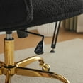 thumbnail image 3 of Ktaxon  Armless Office Chair Swivel Study Chair Adjustable Desk Chair with Wheels and Lumbar Pillow for Conference and Home Black, 3 of 8