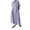 Navy Blue, variant on Women's Cotton Striped Shirt Dress Button Up Short Sleeve Midi Long Shift Dress with Pockets