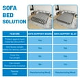 thumbnail image 7 of Continental Sleep, Heavy Duty Sleeper Sofa Bed Support Board, 48" x 59" Wood Base to Fix Sagging Mattresses, Reinforced Under Cushion Panel, Pull Out Couch Mattress Boards, Easy Installation, 7 of 7