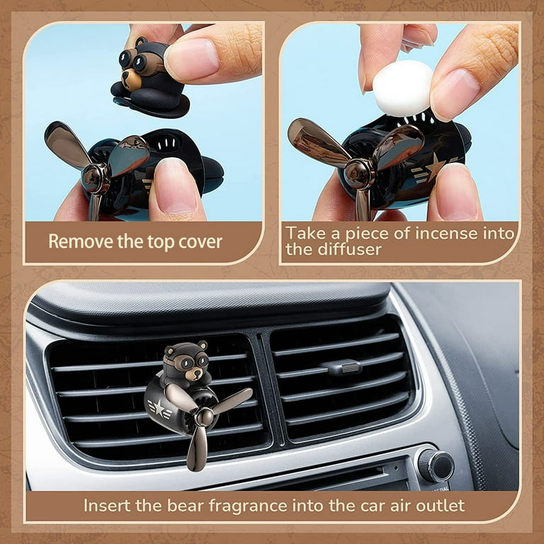 6Pcs Car Air Vent Freshener Refill Pads Car Outlet Vent Aroma Clip