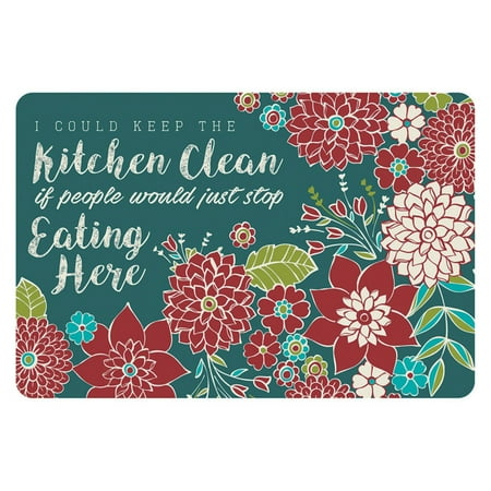 Apache Mills Decor Kitchen Mat Keep the Kitchen Clean, 18" x 27"