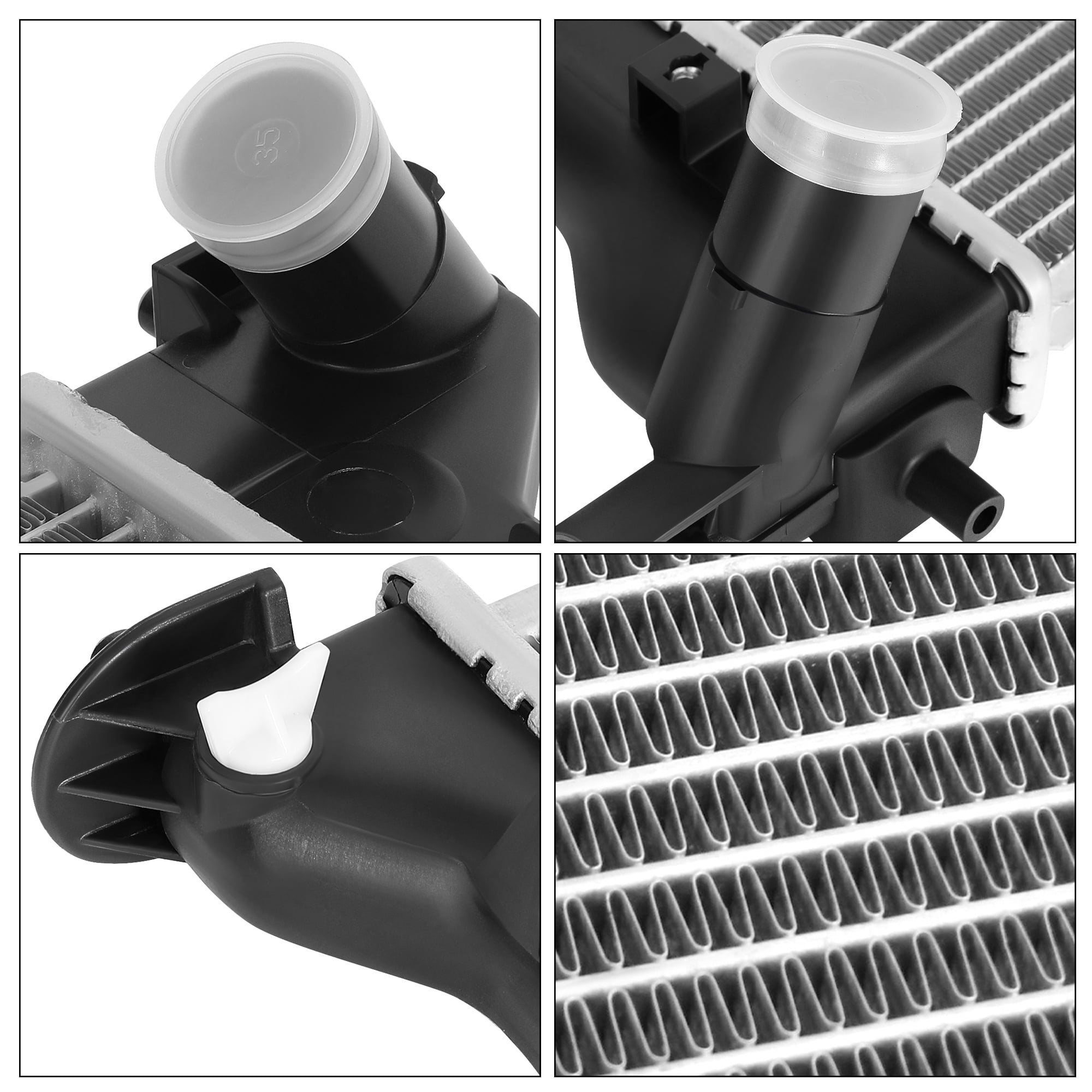 LEDKINGDOMUS Exact Fit Radiator for 2016-2021 Hyundai Tucson 2017-2022 Kia Sportage 2.0L 2.4L, Aluminum Core Leak-Tested Design, OE Standard 25310D3500 HY3010212