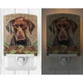 thumbnail image 2 of Caroline's Treasures SC9035CNL German Shorthaired Pointer Faux Burlap and Pine cones Ceramic Night Light, 6x4x3",, 2 of 2