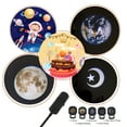 thumbnail image 3 of Moon Lamp USB Starlight Projector Earth Projection Astronaut Light Projector Happy Birthday Space Lights for Bedroom Galaxy 5 Pattern in 1 360° Rotatable Photography Background Led Lamps, 3 of 7