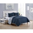 thumbnail image 3 of VCNY Home Elizabeth Reversible Paisley Quilt Set, Full/Queen, Navy, 3 of 7