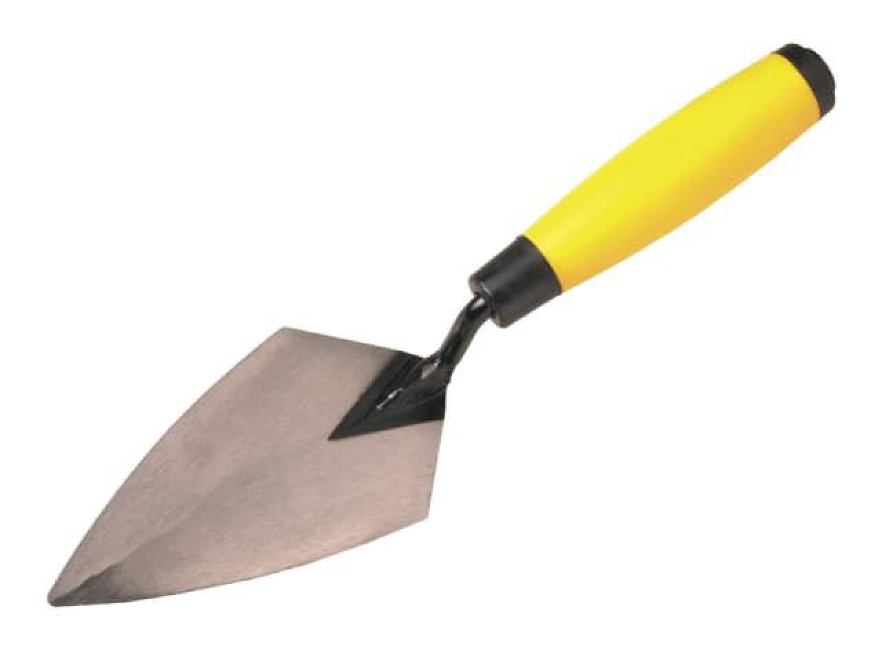 4" Pointing Trowel Hardened Tempered Steel Wooden Handle SOFTGRIP HANDLE 