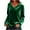 Green, variant on Dressy Velvet Tops for Women Christmas Party Casual Elegant Blouses Loose V Neck Long Sleeve Vintage T-shirts (XL, Wine)