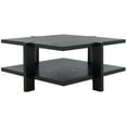 thumbnail image 4 of SAFAVIEH Couture Quigley Contemporary Oak Veneer Coffee Table, Black, 4 of 11