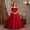 Red, variant on Teen Girls 7-15Y off-Shoulder Satin Ball Gown, Elegant Bow Accent Floor-Length Train Dress for Wedding Flower Girl, Pageants & Evening Parties Blue 7 Years